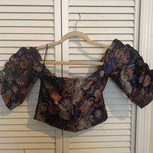 H&M Snap Down Off Shoulder Crop